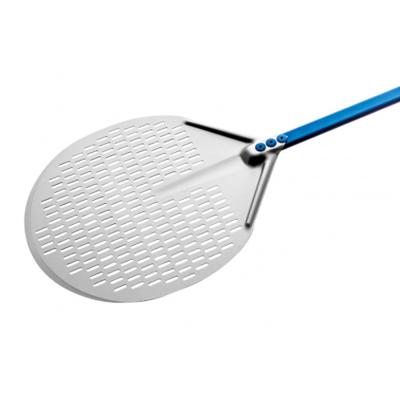 Gi.Metal - Pizzaschep Aliminium rond geperforeerd (A-30F) -ø 30 cm