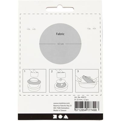 Creativ Company Diy knopen, d 22 mm, 12 stuk/ 1 doos Creativ Company Diy knopen, d 22 mm, 12 stuk/ 1 doos