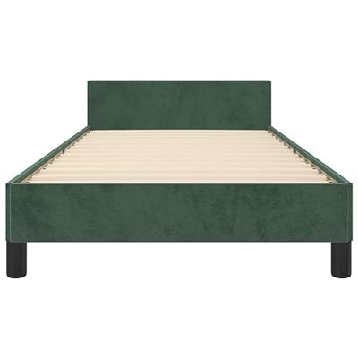 Bedframe zonder matras 80x200 cm fluweel donkergroen