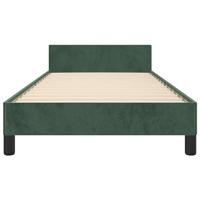 Bedframe zonder matras 80x200 cm fluweel donkergroen - thumbnail