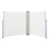 VidaXL Windscherm uittrekbaar 100x600 cm crème - thumbnail