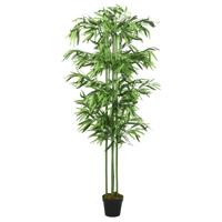 Kunstplant bamboe 576 bladeren 150 cm groen - thumbnail