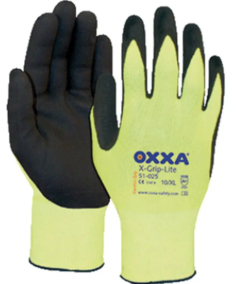 Oxxa X-Grip-Lite Werkhandschoen Geel/Zwart, 11 - 15102511