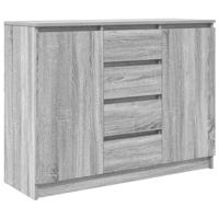 Dressoir met lades 100,5x35x76 cm spaanplaat grijs Sonoma - thumbnail