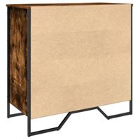 Schoenenkast 80x38x78 cm bewerkt hout gerookt eikenkleurig - thumbnail