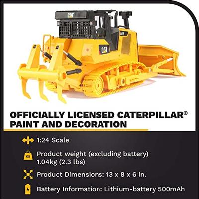 Carrera RC CAT D7E Track type Tractor 1:24 RC functiemodel voor beginners Bouwvoertuig