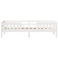Bedframe massief grenenhout wit 90x200 cm - thumbnail