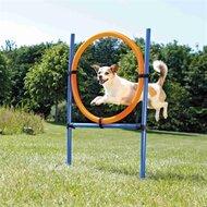 TRIXIE DOG ACTIVITY AGILITY RING BLAUW / ORANJE 65X3X115 CM - thumbnail
