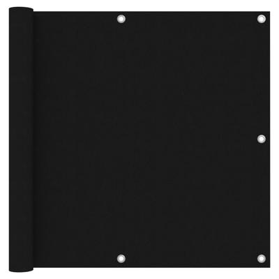 VidaXL Balkonscherm 90x600 cm oxford stof zwart VidaXL Balkonscherm 90x600 cm oxford stof zwart