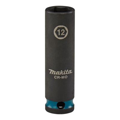Makita E-16293 Impact Black Krachtdop 3/8" lang | 12 mm