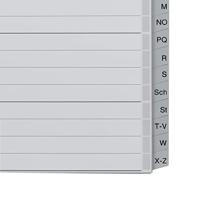 Leitz tabbladen A-Z, plastic, grijs - thumbnail