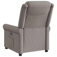 Fauteuil verstelbaar stof taupe - thumbnail