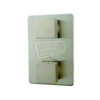 Wiesbaden Rombo afbouwdeel therm. 2 weg geb.staal - thumbnail