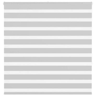 Zebra rolgordijn 150x150 cm stofbreedte 145,9 cm lichtgrijs