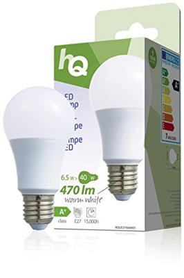 Hq Hqle27a60001 Led-lamp A60 E27 6,5 W 470 Lm 2 700 K Hq Hqle27a60001 Led-lamp A60 E27 6,5 W 470 Lm 2 700 K