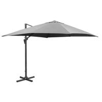 Le Sud freepole parasol Nice - antraciet - 300x300 cm - thumbnail