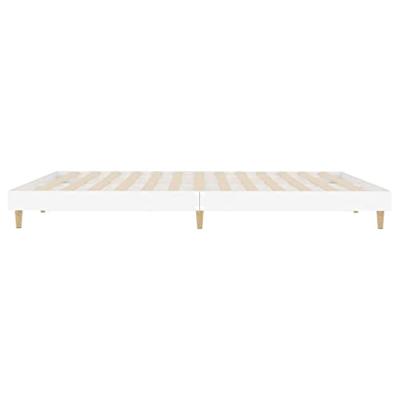Bedframe LED massief hout wit 120x200 cm - thumbnail