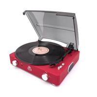 GPO Retro SW508CRED Platenspeler met ingebouwde speakers - thumbnail