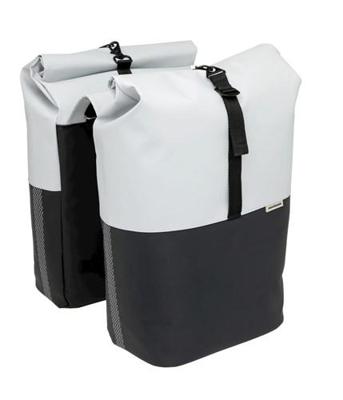 Burgers - New Looxs Tas new looxs nyborg double light grijs/zwart | 34l