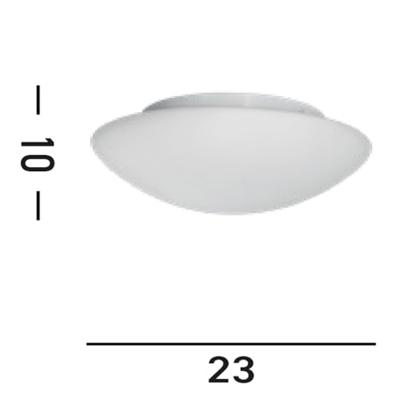 Searchlight Badkamer plafondlampFlush Ø 23cm - 1910-23