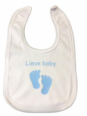 Soft Touch Slabber Lieve Baby Jongens 33 Cm Katoen Wit/blauw