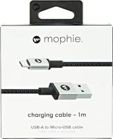 Mophie Charge en Sync Kabel-USB-A naar Micro USB 1M - Zwart - thumbnail