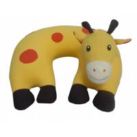 Cuddlebug Nekkussen Giraffe 30 X 30 Cm Geel - thumbnail