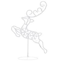 VidaXL Kerstdecoratie rendieren en slee 260x21x87cm acryl blauw - thumbnail