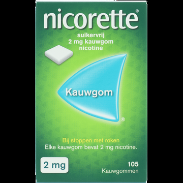 Nicorette Suikervrij 2mg Kauwgom Nicorette Suikervrij 2mg Kauwgom