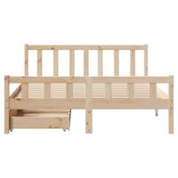 Bedframe zonder matras massief grenenhout 160x200 cm - thumbnail