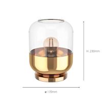 Eglo Gouden tafellampMaryvilla met glas - 900552 - thumbnail