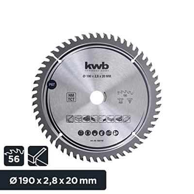kwb 586768 Hardmetaal-cirkelzaagblad 190 x 20 mm 1 stuk(s)