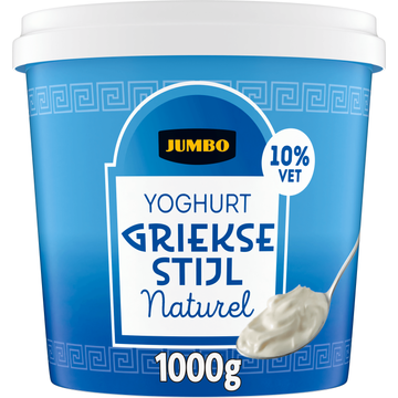 Jumbo Yoghurt Griekse Stijl Naturel 10% Vet 1KG