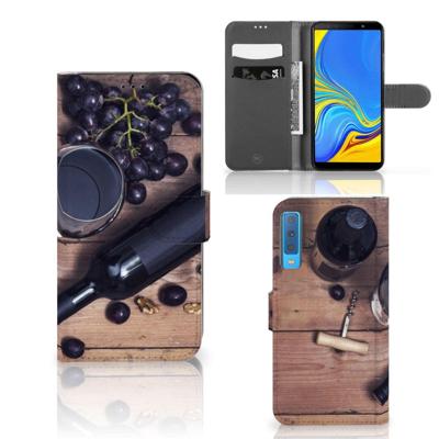 Samsung Galaxy A7 (2018) | Book Cover | Wijn | Portemonnee hoesje