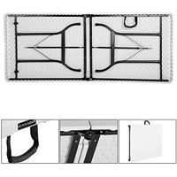 Buffettafel Wit Kunststof 183x76cm Opvouwbaar - thumbnail