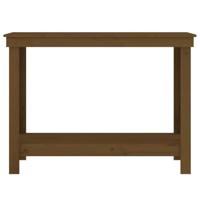 VidaXL Werkbank 110x50x80 cm massief grenenhout honingbruin - thumbnail