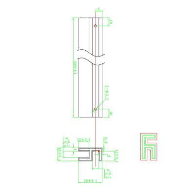 Aquasplash Pro Line Hoekprofiel voor Zijwand 8 mm Glas 200 cm Zwart Aquasplash