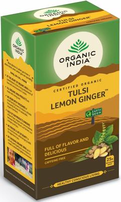 Organic India Thee Tulsi Lemon Ginger Organic India Thee Tulsi Lemon Ginger