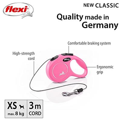 Flexi New Classic Koord XS Roze 3m - thumbnail