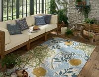 Morris & Co - Seaweed River Wandle outdoor 427008 - 250x350 cm Vloerkleed - thumbnail