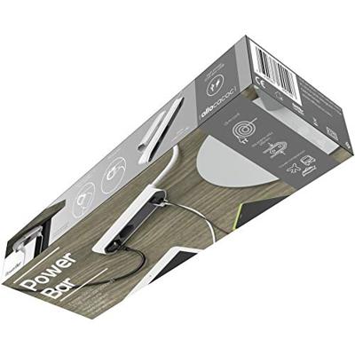 Allocacoc PowerBar – Stekkerdoos – USB-A – Verlengsnoer – Grijs