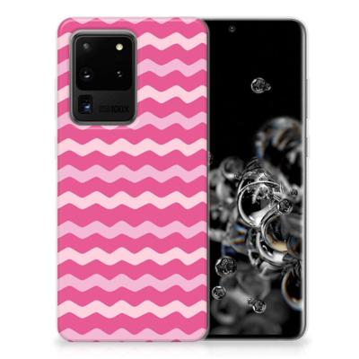 Samsung Galaxy S20 Ultra | TPU bumper | Waves Pink Samsung Galaxy S20 Ultra | TPU bumper | Waves Pink
