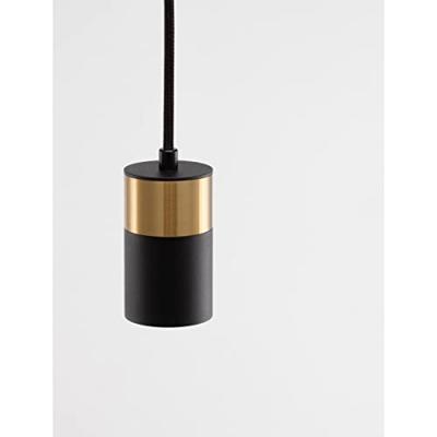 Lyora HanglampPongo S enkel 9,5cm goud met zwart - 9911524 - thumbnail