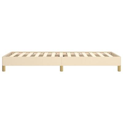 Bedframe zonder matras 90x200 cm stof crèmekleurig