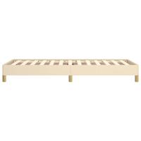 Bedframe zonder matras 90x200 cm stof crèmekleurig - thumbnail