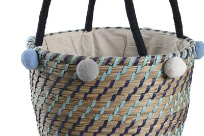 Basket spelset DKD Home Decor Pompons 43 x 43 x 43 cm