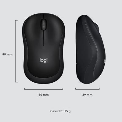 Logitech M220 Silent Muis Radiografisch Optisch Zwart 3 Toetsen 1000 dpi
