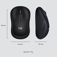 Logitech M220 Silent Draadloze Muis Muis Zwart - thumbnail