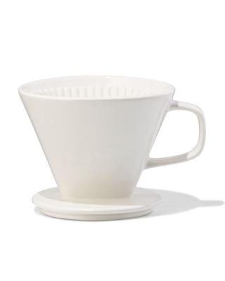 HEMA Koffiefilterhouder aardewerk wit (wit)