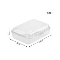 Rotho Fun Lunchbox 1.25L Transparant - thumbnail